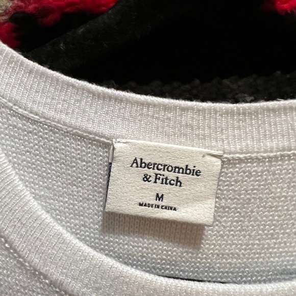 Abercrombie 2 racerback black & white fine gauge knit bodysuits size medium. NWT - Picture 4 of 12